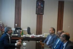 دیداررئیس دانشگاه با مدیر عامل بانک تجارت 2