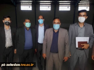 بازدید دکتر کرد ریاست محترم  به همراه معاون مالی دانشگاه فنی و حرفه ای استان از آموزشکده فرخی زابل 2