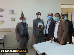 بازدید دکتر کرد ریاست محترم  به همراه معاون اداری- مالی دانشگاه فنی و حرفه ای استان از آموزشکده فرخی زابل 4