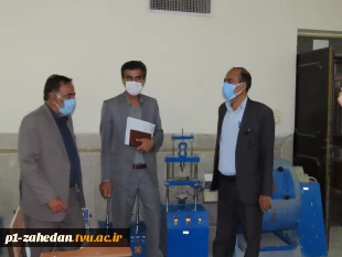 بازدید دکتر کرد ریاست محترم  به همراه معاون اداری- مالی دانشگاه فنی و حرفه ای استان از آموزشکده فرخی زابل 5