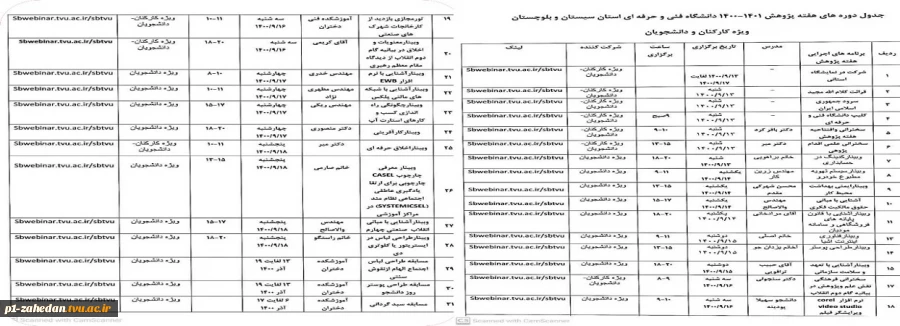 برنامه های هفته پژوهش 2