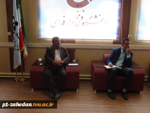 دیدار معاون علمی، پژوهشی و فناوری سپاه سلمان استان با رئیس دانشگاه فنی وحرفه ای استان سیستان وبلوچستان 2