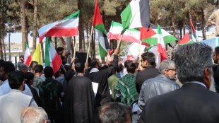 تجمع حمایت و همدردی با ملت مظلوم فلسطین با حضور کارکنان ، اساتید و دانشجویان دانشگاه فنی و حرفه ای واحد استان سیستان وبلوچستان 3