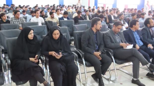 مراسم جشن دانشجویان جدیدالورود آموزشکده های پسران دانشگاه فنی وحرفه ای واحد استان سیستان وبلوچستان با حضور ریاست دانشگاه و روسای مراکز، معاونین ، اساتید برگزارگردید. 9