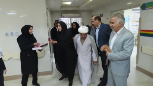دیدار کارکنان ودانشجویان دانشگاه فنی وحرفه ای واحد استان سیستان وبلوچستان با پرستاران بیمارستان خاتم الانبیاء 2