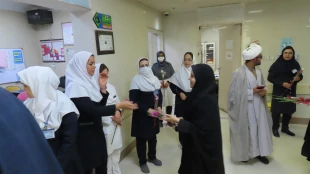 دیدار کارکنان ودانشجویان دانشگاه فنی وحرفه ای واحد استان سیستان وبلوچستان با پرستاران بیمارستان خاتم الانبیاء 3