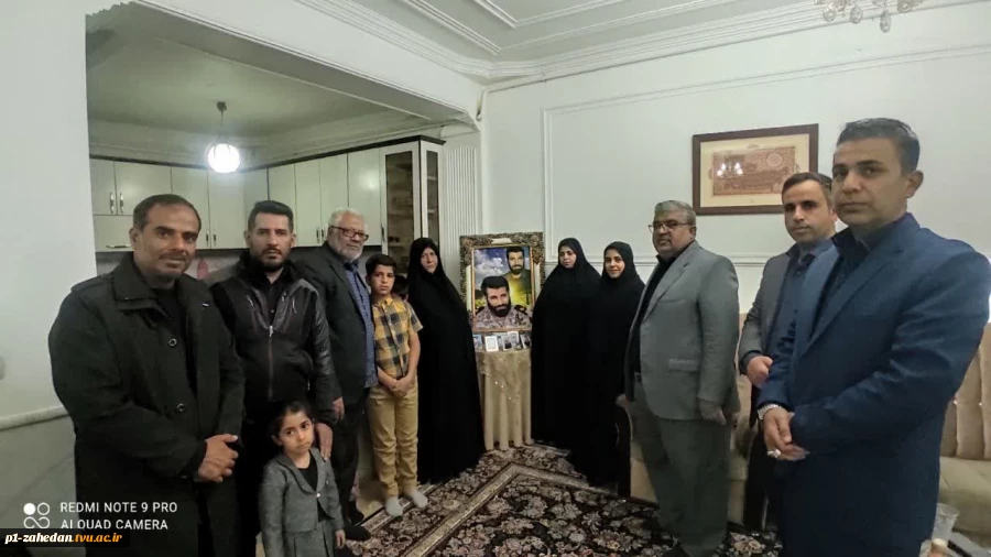 دیدار مسئولین دانشگاه فنی و حرفه ای واحد استان سیستان وبلوچستان با خانواده ی معزز شهدا 4