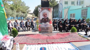 برگزاری مراسم بزرگداشت چهارمین سالگرد سردار دلها شهید حاج قاسم سلیمانی همزمان با سومین روز دفن شهید گمنام در دانشگاه فنی وحرفه ای واحد استان سیستان وبلوچستان 2