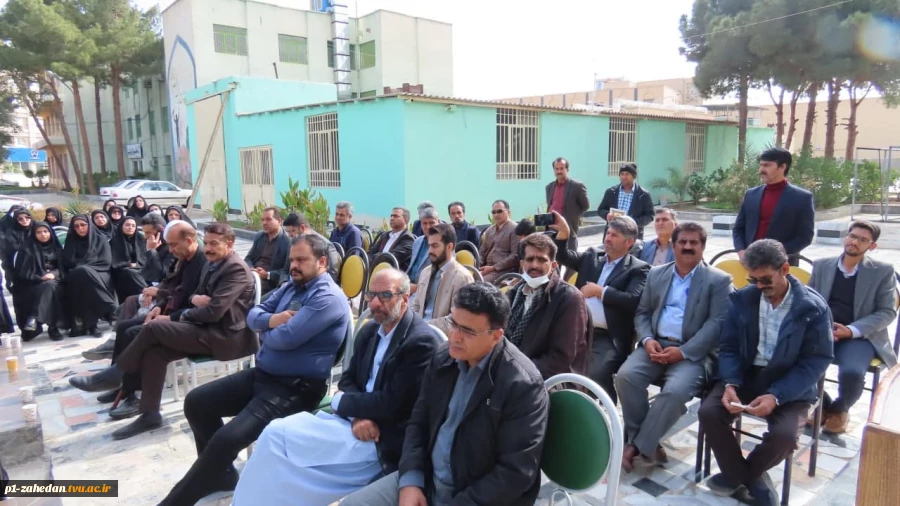 برگزاری مراسم بزرگداشت چهارمین سالگرد سردار دلها شهید حاج قاسم سلیمانی همزمان با سومین روز دفن شهید گمنام در دانشگاه فنی وحرفه ای واحد استان سیستان وبلوچستان 5