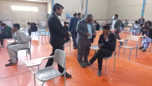بازدید ریاست دانشگاه فنی و حرفه ای استان سیستان وبلوچستان وهیئت همراه از حوزه امتحانات پایان ترم نیمسال اول سالتحصیلی 1403-1402 آموزشکده های پسران ودختران زابل
 2