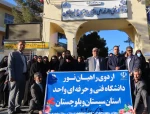 آیین بدرقه کاروان راهیان نور دانشجویان دختر دانشگاه فنی و حرفه‌ای واحد استان سیستان و بلوچستان به مناطق جنگی جنوب
 3