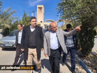 بازدید رئیس دانشگاه فنی و حرفه‌ای از پروژه‌های در حال احداث آموزشکده فنی و حرفه‌ای امام خمینی(ره) میبد