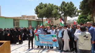 تجمع دانشگاهیان دانشگاه فنی وحرفه ای استان سیستان وبلوچستان در حمایت از خیزش دانشجویان در آمریکا 2