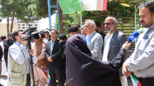 تجمع دانشگاهیان دانشگاه فنی وحرفه ای استان سیستان وبلوچستان در حمایت از خیزش دانشجویان در آمریکا 9