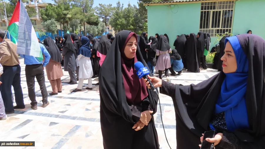 تجمع دانشگاهیان دانشگاه فنی وحرفه ای استان سیستان وبلوچستان در حمایت از خیزش دانشجویان در آمریکا 14