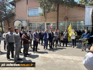 تجمع بزرگ دانشگاهیان دانشگاه فنی و حرفه‌ای در حمایت از خیزش دانشجویان بیدار دانشگاه‌های آمریکا و اروپا 4