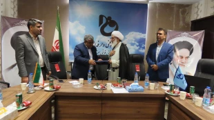 حضورحجت الاسلام والمسلمین عزیزی امام جمعه شهرستان زابل از آموزشکده فرخی سیستانی و دیدار با دکتر محمدقاسمی رییس دانشگاه فنی و حرفه ای واحد استان سیستان و بلوچستان 5