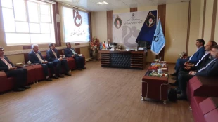 دیدار مدیر امور شعب بانک سپه استان سیستان و بلوچستان با ریاست دانشگاه فنی و حرفه ای استان 5