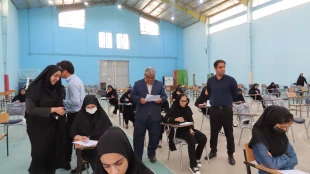 بازدید رئیس دانشگاه فنی وحرفه ای استان سیستان وبلوچستان از سالن امتحانات آموزشکده فنی وحرفه ای شهید باهنر زاهدان 2