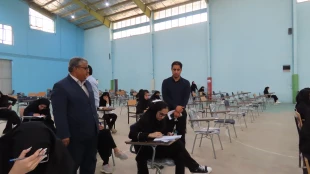 بازدید رئیس دانشگاه فنی وحرفه ای استان سیستان وبلوچستان از سالن امتحانات آموزشکده فنی وحرفه ای شهید باهنر زاهدان 3