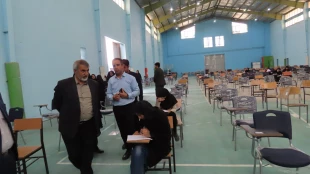 بازدیدهیئت نظارت و ارزیابی دانشگاه سیستان وبلوچستان به همراه ریاست دانشگاه فنی و حرفه واحد استان سیستان و بلوچستان از حوزه های امتحانی دانشگاه  4