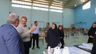 بازدیدهیئت نظارت و ارزیابی دانشگاه سیستان وبلوچستان به همراه ریاست دانشگاه فنی و حرفه واحد استان سیستان و بلوچستان از حوزه های امتحانی دانشگاه  6