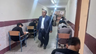 بازدید ریاست دانشگاه فنی و حرفه ای استان سیستان وبلوچستان  از حوزه امتحانات پایان ترم نیمسال دوم سالتحصیلی 1403-1402 آموزشکده شهید باهنر زاهدان 3