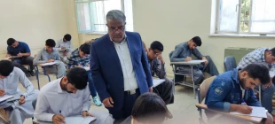 بازدید ریاست دانشگاه فنی و حرفه ای استان سیستان وبلوچستان  از حوزه امتحانات پایان ترم نیمسال دوم سالتحصیلی 1403-1402 آموزشکده شهید باهنر زاهدان 4
