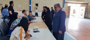 حضور دانشگاهیان مراکز تابعه دانشگاه ملی مهارت واحد استان سیستان وبلوچستان پای صندوق‌های رای 4