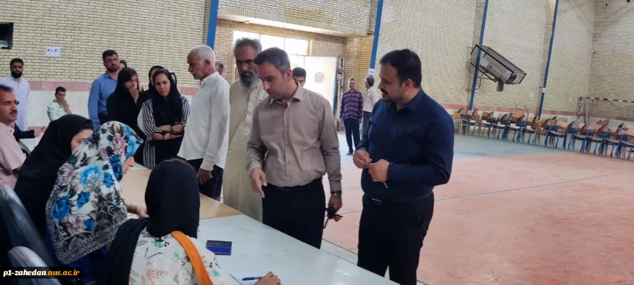 حضور دانشگاهیان مراکز تابعه دانشگاه ملی مهارت واحد استان سیستان وبلوچستان پای صندوق‌های رای 6