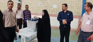 حضور دانشگاهیان مراکز تابعه دانشگاه ملی مهارت واحد استان سیستان وبلوچستان پای صندوق‌های رای 11