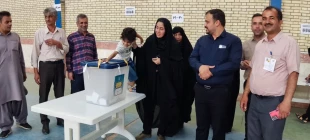 حضور دانشگاهیان مراکز تابعه دانشگاه ملی مهارت واحد استان سیستان وبلوچستان پای صندوق‌های رای 15