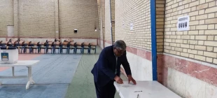 حضور دانشگاهیان مراکز تابعه دانشگاه ملی مهارت واحد استان سیستان وبلوچستان پای صندوق‌های رای 20
