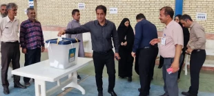 حضور دانشگاهیان مراکز تابعه دانشگاه ملی مهارت واحد استان سیستان وبلوچستان پای صندوق‌های رای 22