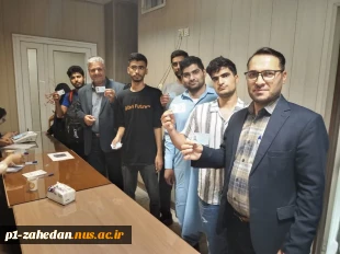 حضورکاروان ورزشی دانشگاه ملی مهارت واحد استان سیستان وبلوچستان در پای صندوق رای 5