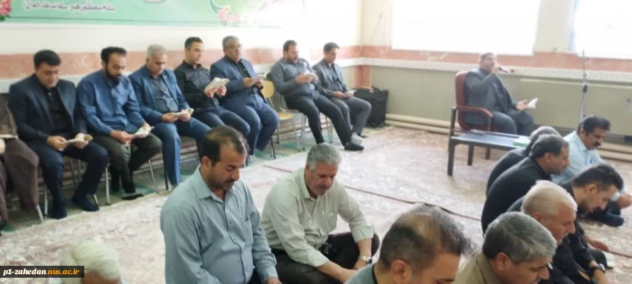 برگزاری مراسم پر فیض زیارت عاشورا و عزاداری سیدالشهداء در دانشگاه ملی مهارت واحد استان سیستان و بلوچستان 13