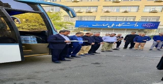 کاروان زیارتی کارکنان و اعضای هیئت علمی دانشگاه ملی مهارت عازم پیاده‌روی اربعین شد
