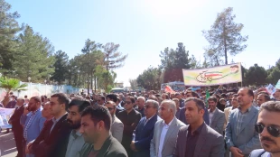 شرکت دانشگاهیان دانشگاه ملی مهارت واحد استان سیستان و بلوچستان در راهپیمایی 13 آبان 10