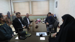 دیدار رییس کلانتری 11 و هیئت همراه با مسئولین دانشگاه ملی مهارت واحد استانی سیستان و بلوچستان در محل دانشگاه  2