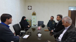دیدار رییس کلانتری 11 و هیئت همراه با مسئولین دانشگاه ملی مهارت واحد استانی سیستان و بلوچستان در محل دانشگاه 2