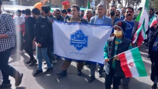 حضور پرشور دانشگاهیان دانشگاهملی مهارت واحد استانی سیستان و بلوچستان  در جشن پیروزی انقلاب و راهپیمایی یوم‌الله 22 بهمن 6