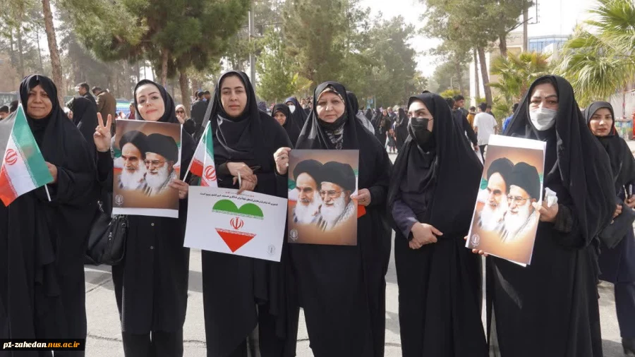 حضور پرشور دانشگاهیان دانشگاهملی مهارت واحد استانی سیستان و بلوچستان  در جشن پیروزی انقلاب و راهپیمایی یوم‌الله 22 بهمن 8