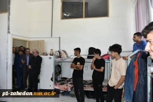 بازدید ریاست دانشگاه ملی مهارت، هیئت همراه و دکتر معظمی، عضو هیئت امنای دانشگاه از آموزشکده پسران گلپایگان 2