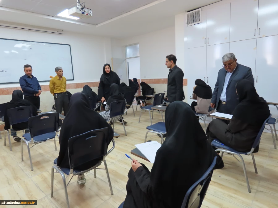 بازدید رییس دانشگاه ملی مهارت واحد استانی سیستان و بلوچستان و هیئت همراه از از حوزه های امتحانی آموزشکده های شهرستان زاهدان 8