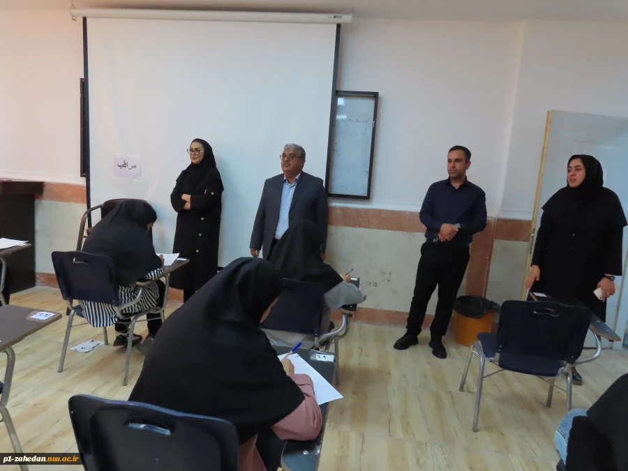 بازدید رییس دانشگاه ملی مهارت واحد استانی سیستان و بلوچستان و هیئت همراه از از حوزه های امتحانی آموزشکده های شهرستان زاهدان 9