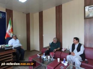 دیدار مدیرعامل گروه خیرین حاجی آباد زاهدان به همراه معاون عمرانی فرمانداری زاهدان با رئیس آموزشکده پسران شماره یک زاهدان(شهید باهنر ) واحد استانی سیستان و بلوچستان  2