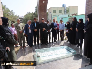 عطر افشانی مزار شهید گمنام  توسط دانشگاهیان آموزشکده شهید باهنر زاهدان واحد استانی سیستان و بلوچستان  3