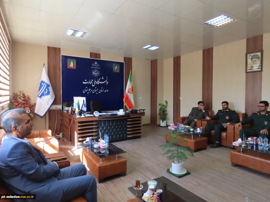 دیدار مدیر سازمان بسیج ادارات و کارمندان سپاه سلمان استان سیستان و بلوچستان با سرپرست آموزشکده شماره 1 پسران زاهدان (شهید باهنر ) واحد استانی سیستان و بلوچستان 2