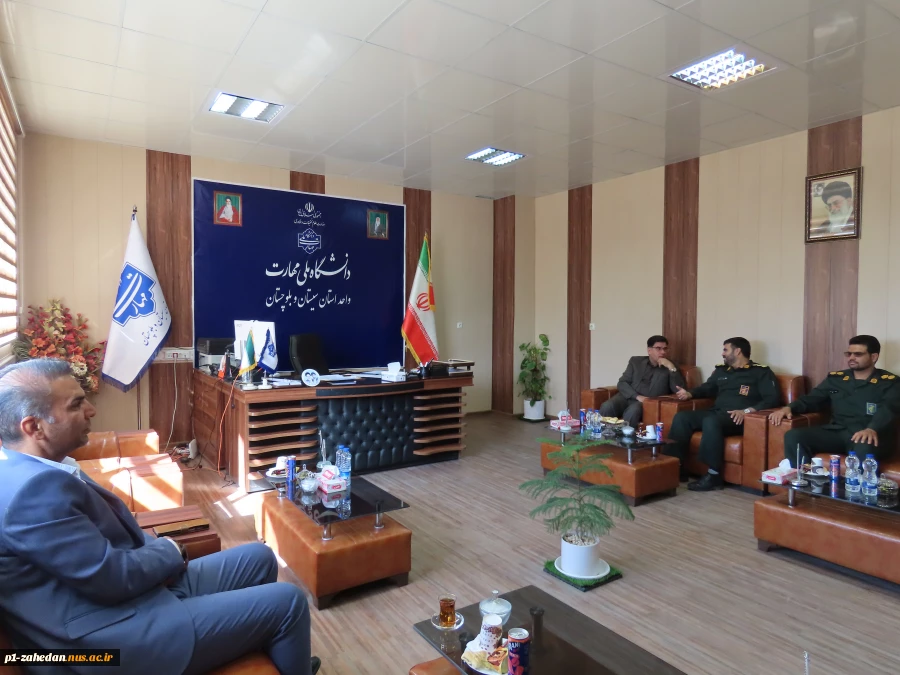 دیدار مدیر سازمان بسیج ادارات و کارمندان سپاه سلمان استان سیستان و بلوچستان با سرپرست آموزشکده شماره 1 پسران زاهدان (شهید باهنر ) واحد استانی سیستان و بلوچستان 2