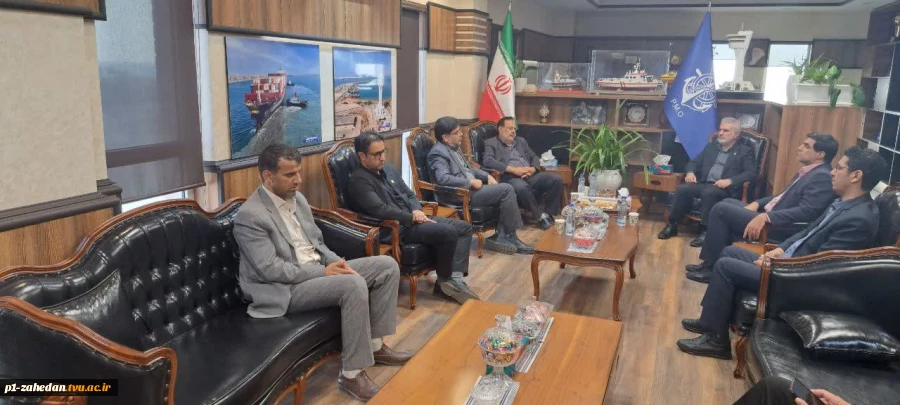 نشست هم اندیشی و تخصصی هیئت رئیسه دانشگاه ملی مهارت واحد استانی سیستان وبلوچستان با اداره کل بنادر و دریانوردی سیستان و بلوچستان در راستای توسعه رشته های دریایی  3